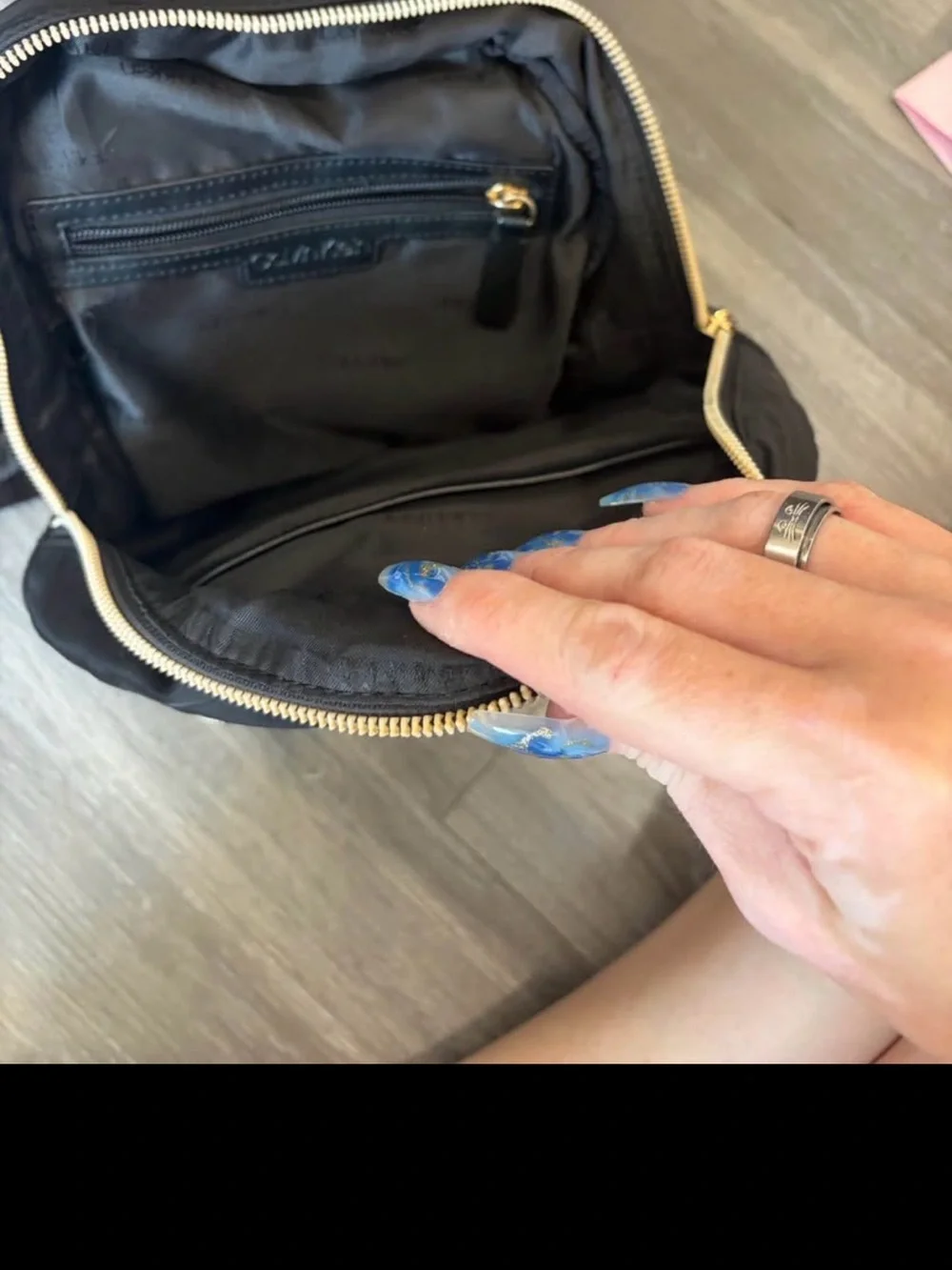 Calvin Klein Black Nylon Everyday Backpack